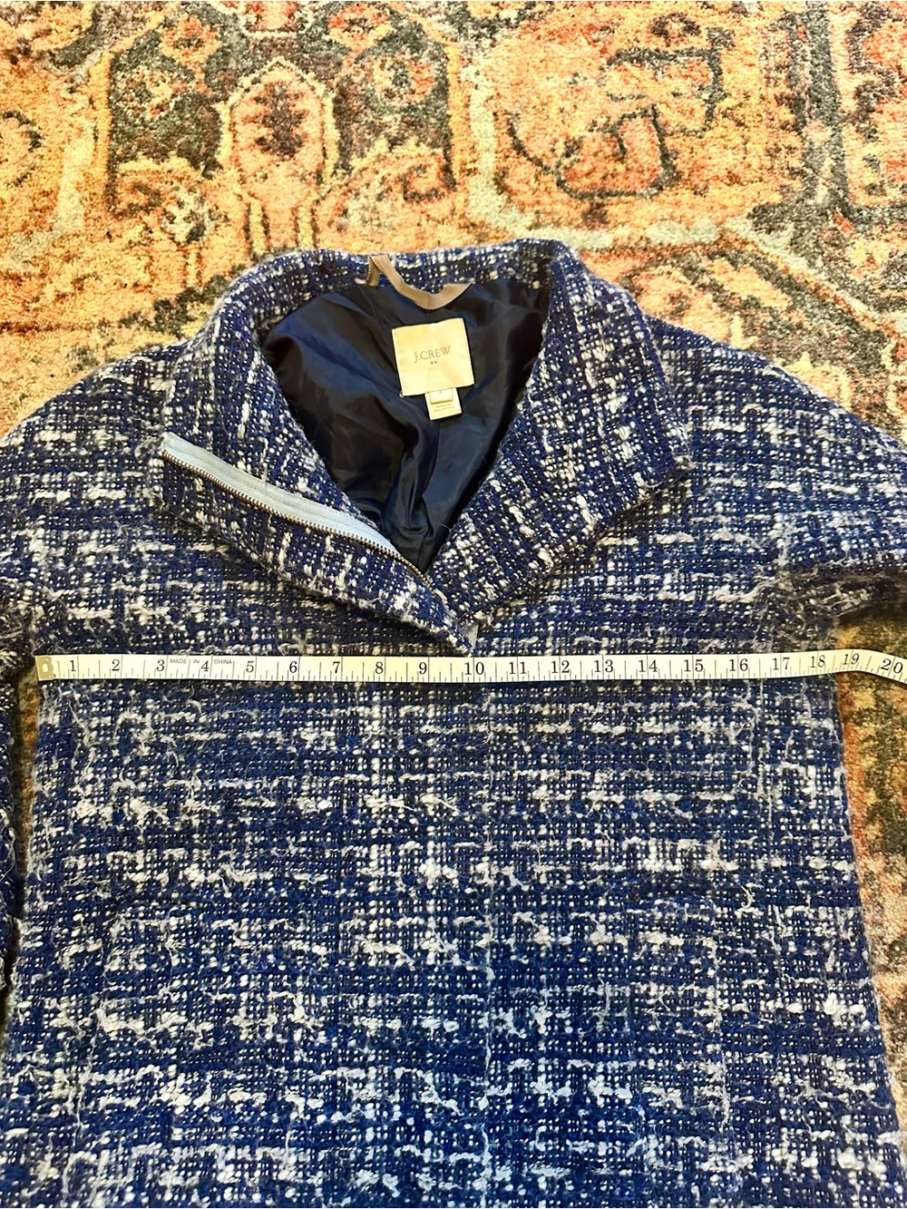 J. Crew Navy and White Pea Coat - Picture 11 of 11